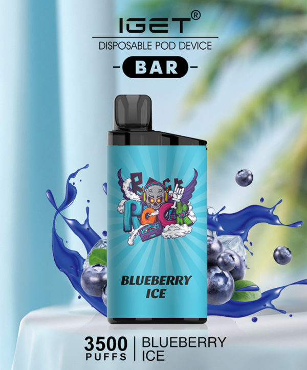 3500 Puff IGET Bar - Blueberry Ice