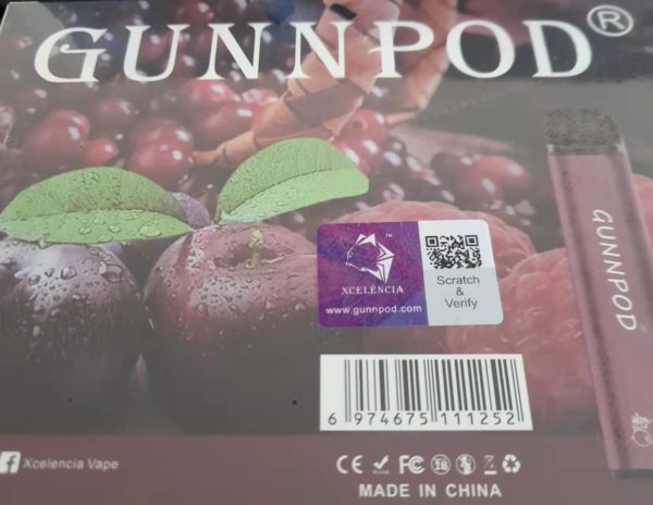 Gunnpod 2000 puffs - Sweet sour Berry