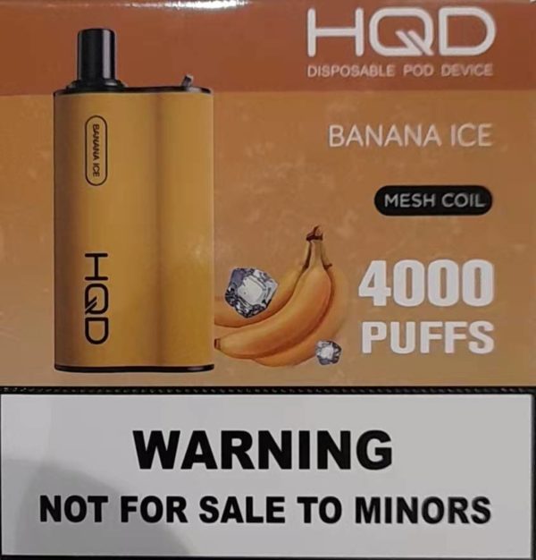 HQD BOX 4000 Puff - Banana Ice