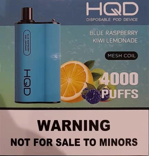HQD BOX 4000 Puff - Blue Raspberry Kiwi Lemonade