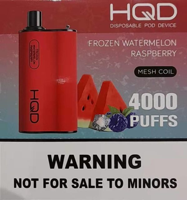 HQD BOX 4000 Puff - Frozen Watermelon Raspberry
