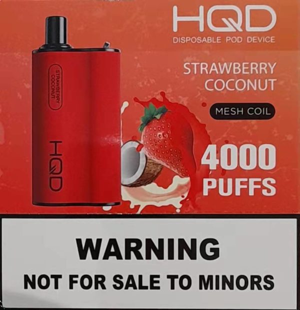 HQD BOX 4000 Puff - Strawberry Coconut