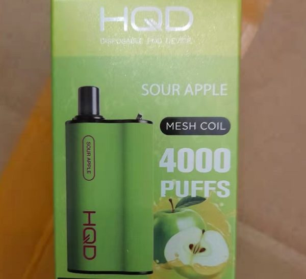 HQD BOX 4000 Puff – Sour Apple