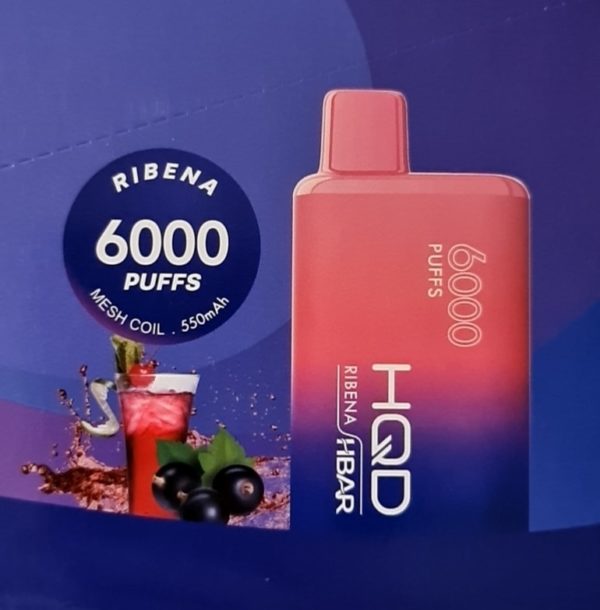 HQD 6000 Puff HBAR - Ribena (Blackcurrant Grape)