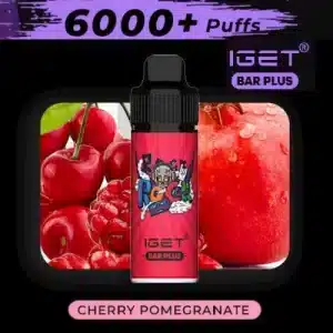 6000 IGET Bar Plus Cherry Pomegranate