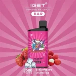3500 Puff IGET Bar - Strawberry Lychee Ice